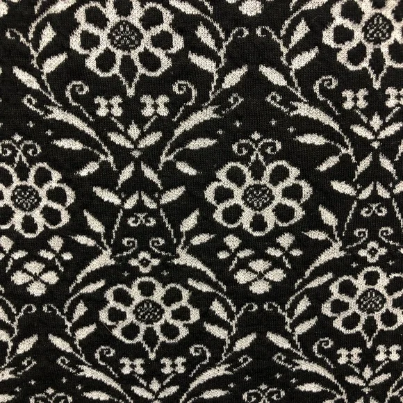 IVY BEAU sleeveless dress flower print leather shoulders (faux) black an… - Picture 6 of 11